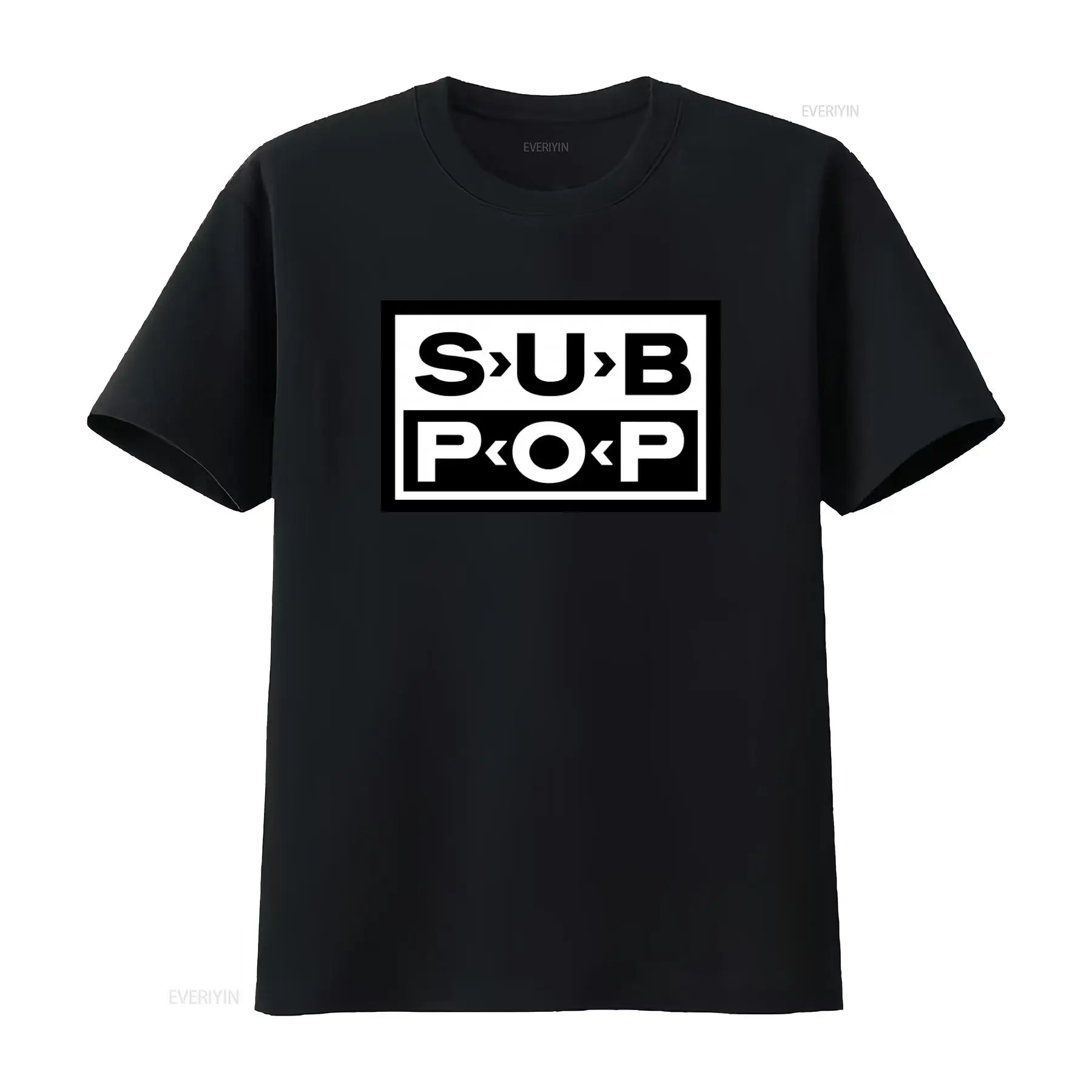 Vintage Fashion Jersey - T-shirt con logo Sub Pop nera
