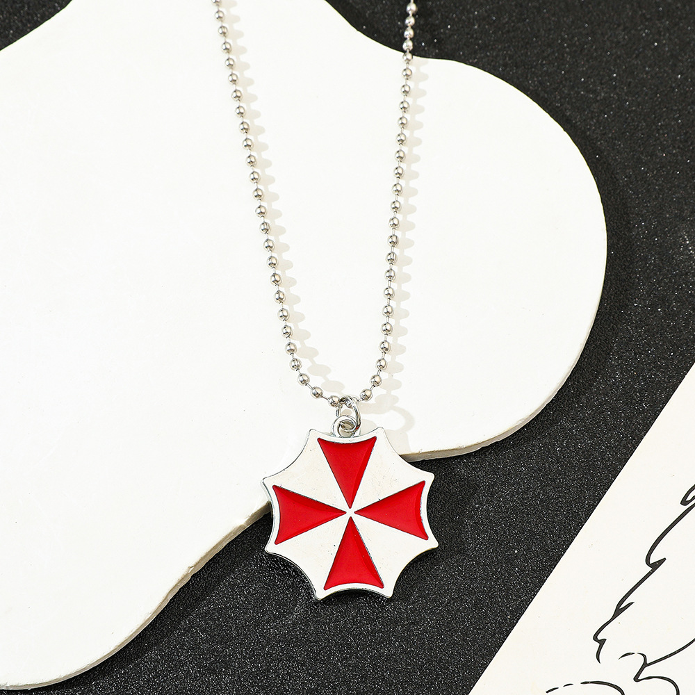 Vintage Fashion Online - Collana con Ciondolo Ombrello Rosso Vintage,
