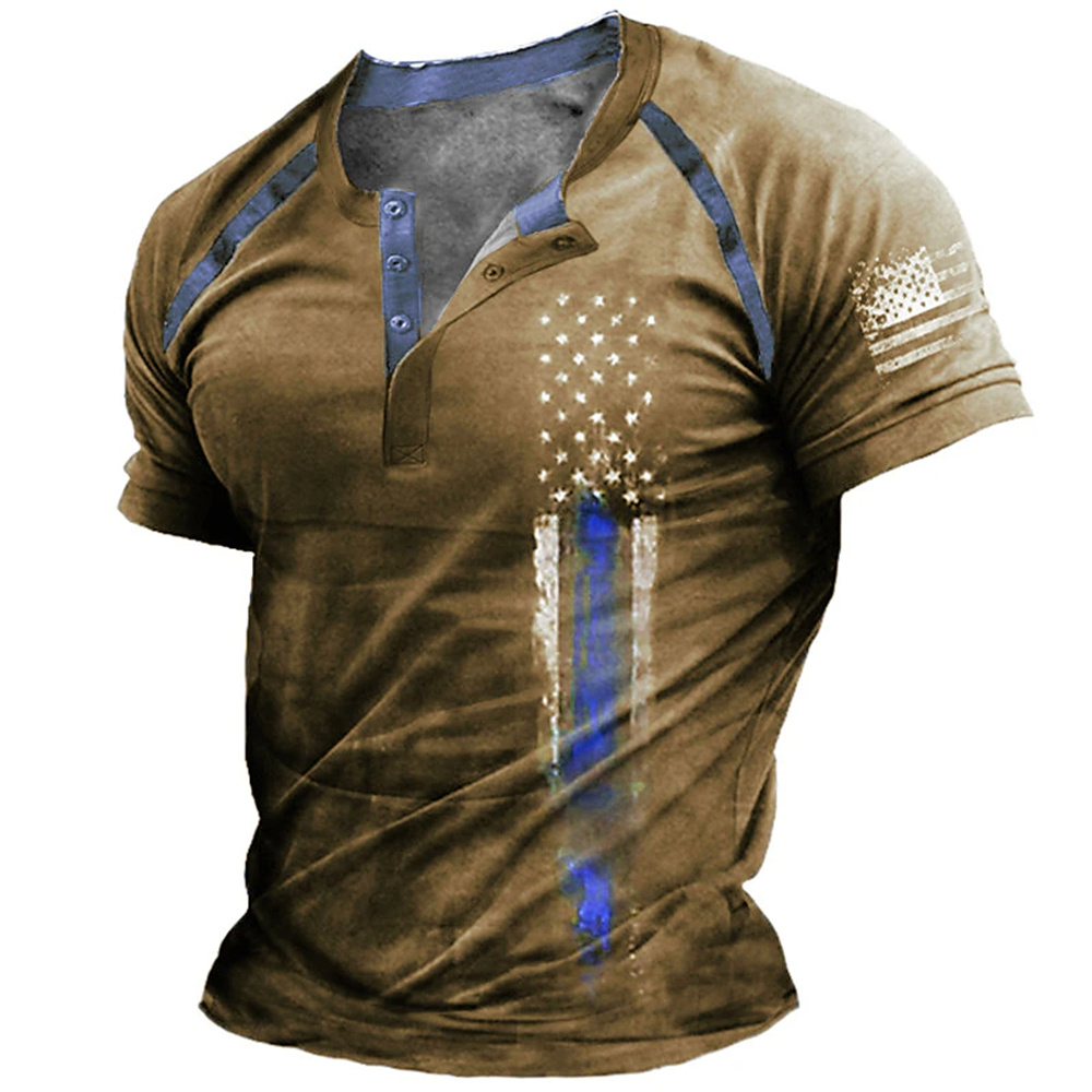 Vintage Fashion Jersey - Divertente Maglietta Henry con Stampa 3D