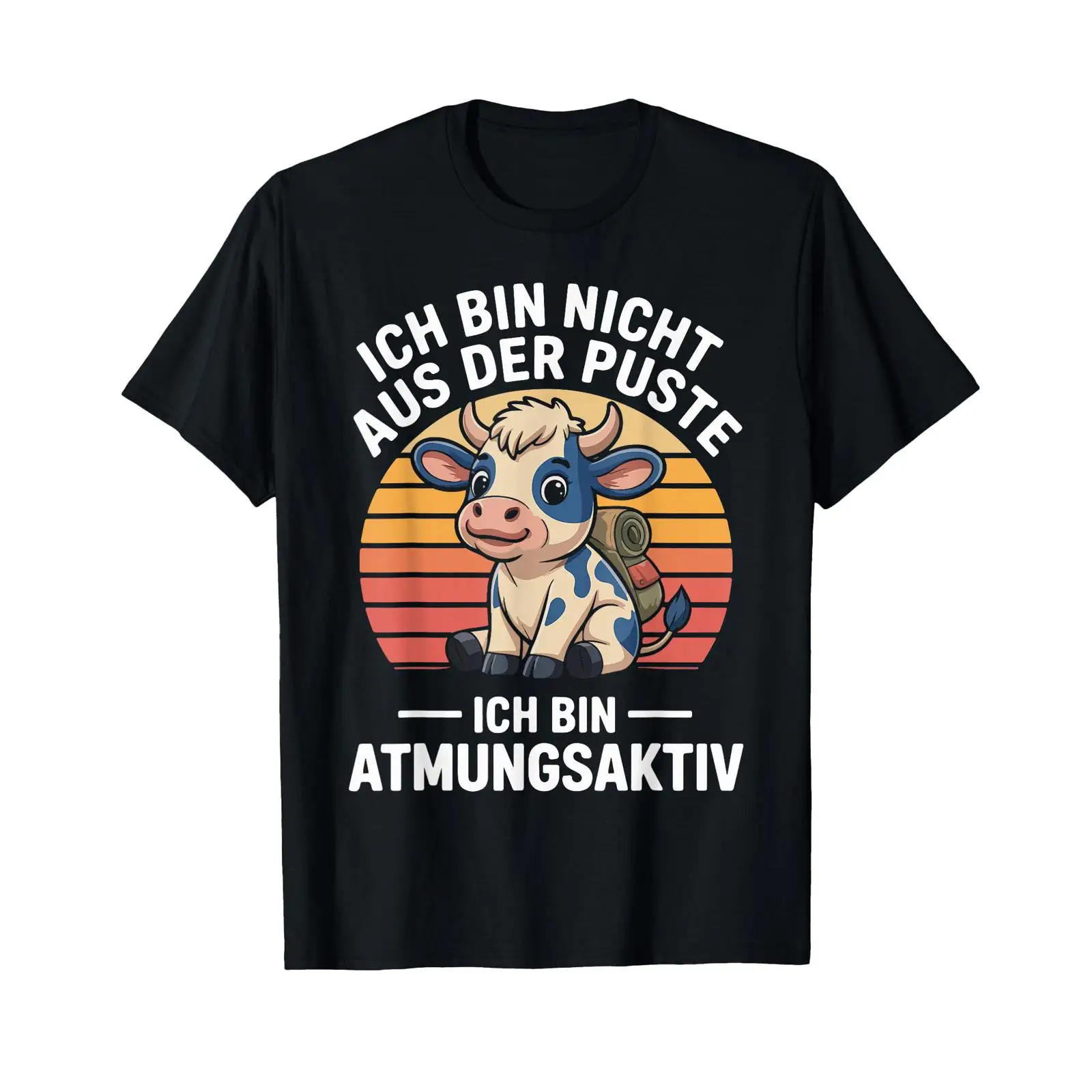 Vintage Fashion Quotes - T-shirt con scritta in tedesco 'Ich