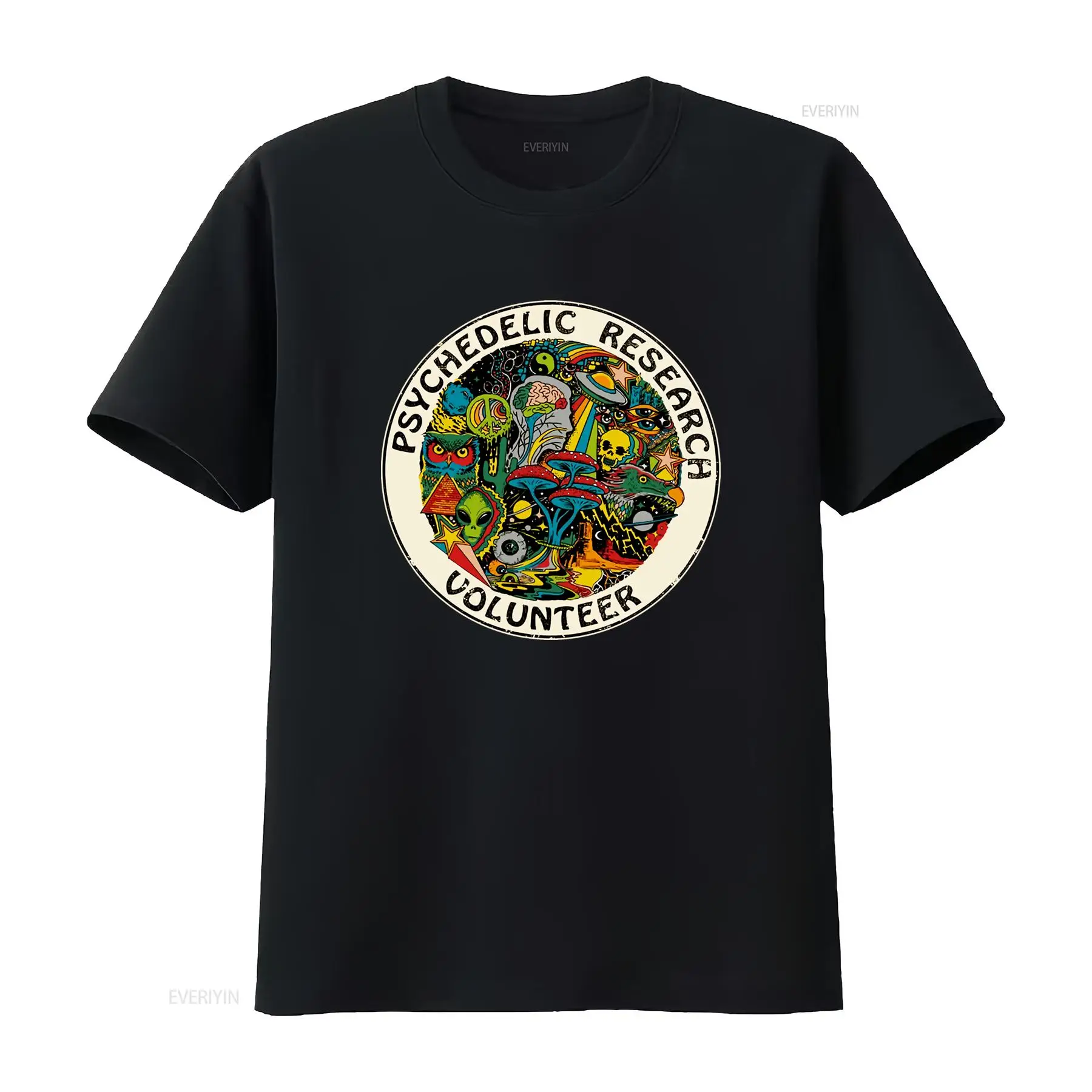 Vintage Fashion Research - T-shirt Psychedelic Research Volunteer dal design