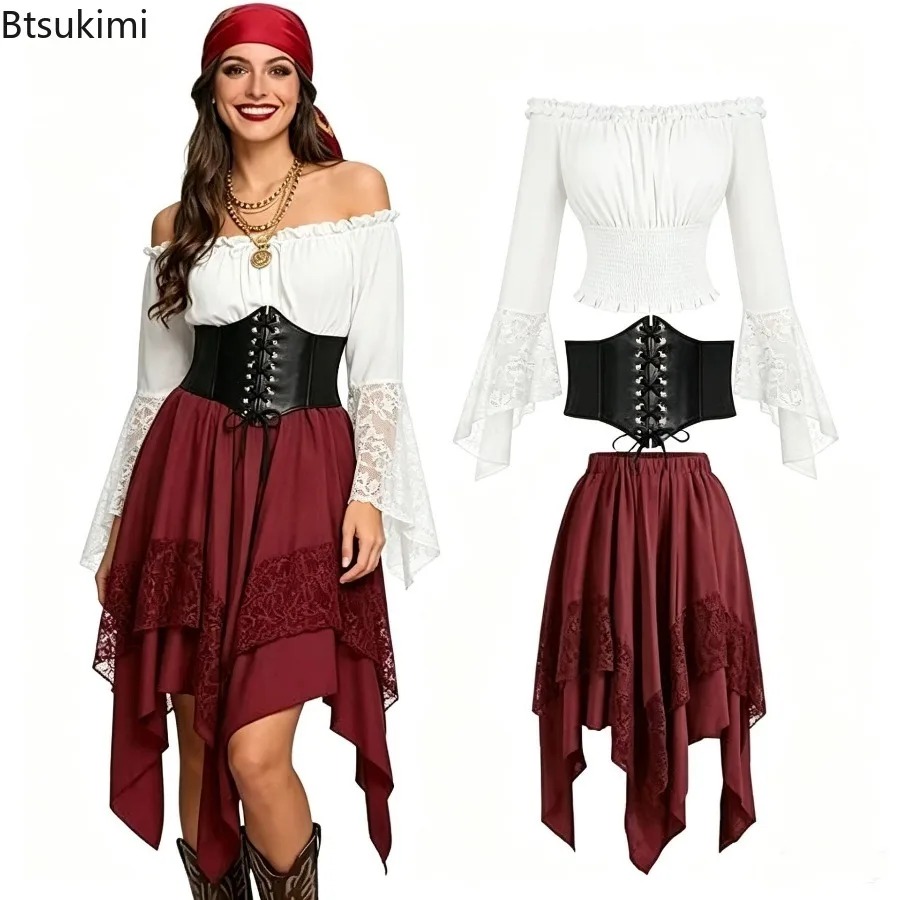 Vintage Fashion Dresses - Gonna Asimmetrica da Fata Rinascimentale per