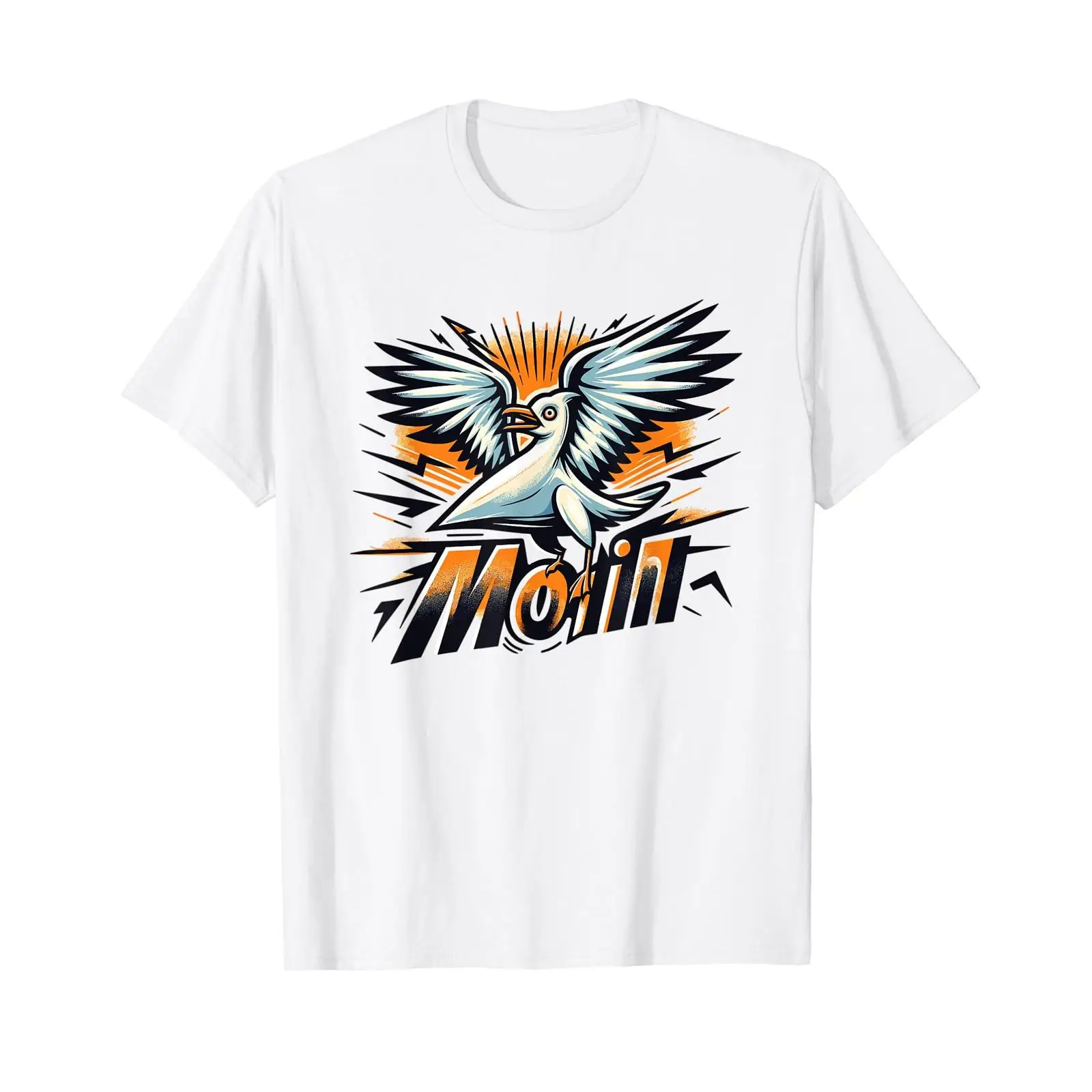 Vintage Fashion Hamburg - Maglietta Moin Seagull con scritte in