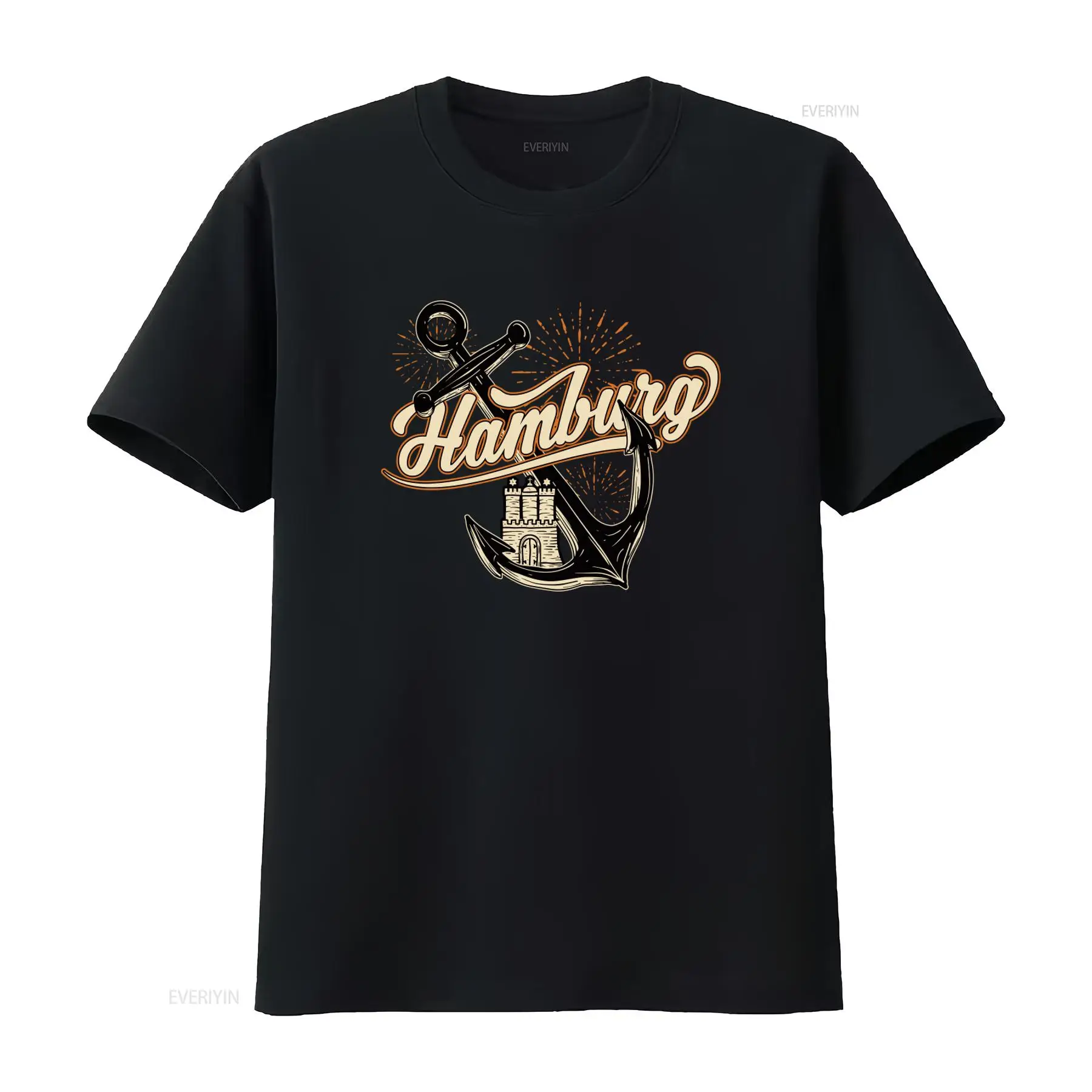 T-shirt da uomo con stampa Ham - Vintage Fashion Hamburg recensione e prezzo
