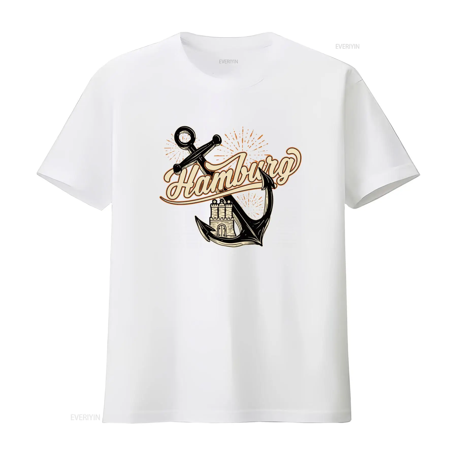 T-shirt da uomo con stampa Ham - Vintage Fashion Hamburg recensione e prezzo