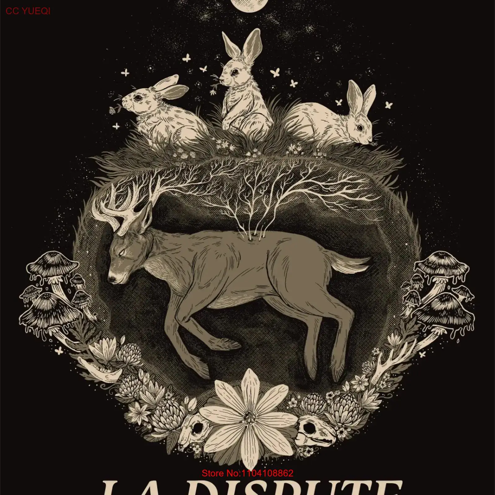T-shirt nera La Dispute in cot - Vintage Fashion La recensione e prezzo